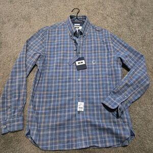Joseph Abboud Mens Medium Modern Fit Plaid Button Down‎ Long Sleeve Shirt